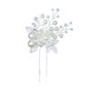 Wholesale Silver Leaf Handmade Twisted Beads U Shaped Hairpin Pin