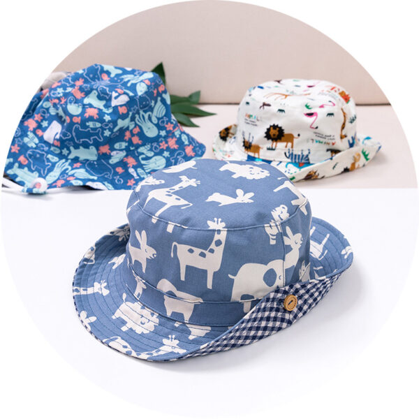 11148960610_1567721775 Wholesale Kids Summer Beach Polyester Bucket Hat