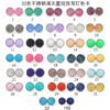 Wholesale Titanium Steel Resin Cluster Colorful Diamond Gypsophila Star Stud Earrings