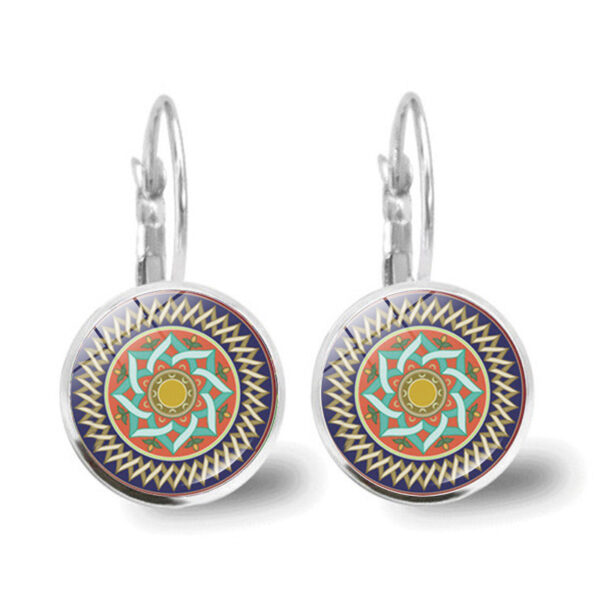 Wholesale Mandala Alloy Earrings