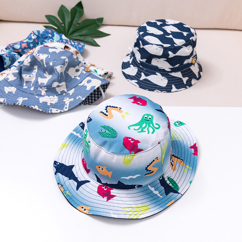 Wholesale Kids Summer Beach lyester Bucket Hat
