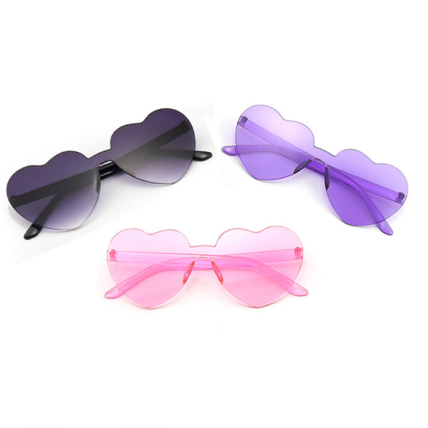 11185543702_1789608452-4 Wholesale Plastic Rimless Heart Shaped One Piece Sunglasses Kids Glasses