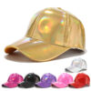 Wholesale Laser PU Baseball Cap