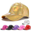 Wholesale Laser PU Baseball Cap