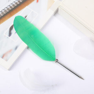 Green glossy ballpoint pen