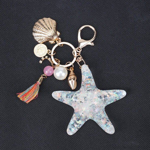 11231050491_1670712167-1 Wholesale Crystal Starfish Tassel Keychains