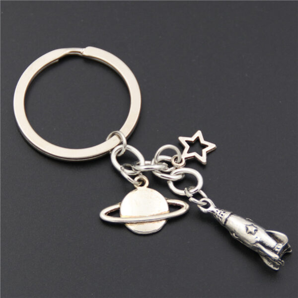 Wholesale Spaceship Rocket Alien Alloy Keychains