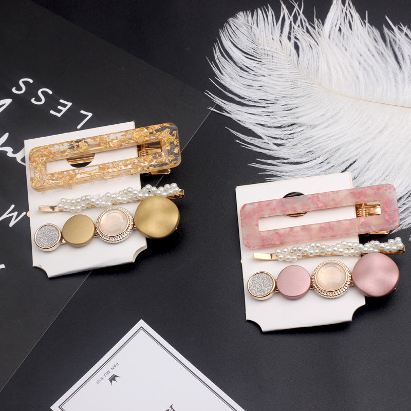 Wholesale Vintage Pearl Acetate Hair Aessories Set