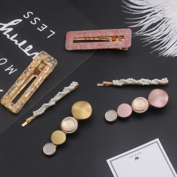 Wholesale Vintage Pearl Acetate Hair Accessories Set