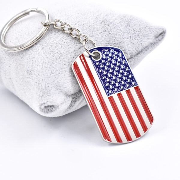 11314878011_37326630 Wholesale American Independence Day Zinc Alloy Drip Oil Keychain