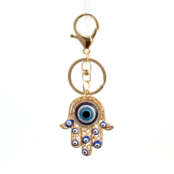 Wholesale Metal Hand of Fatima Demon Eye Creative Keychain