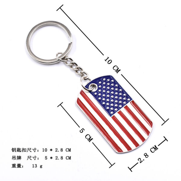 11349367041_37326630-2 Wholesale American Independence Day Zinc Alloy Drip Oil Keychain