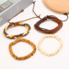 11361958145_2118088041 Wholesale Vintage Hemp Rope Leather Bracelet Set of Four