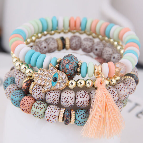 Wholesale Opal Vintage Ethnic Alloy Bracelet