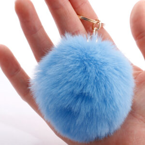 Sky Blue / 7cm fur ball