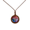 Wholesale Wooden Tree of Life Time Stone Glass Pendant Necklace