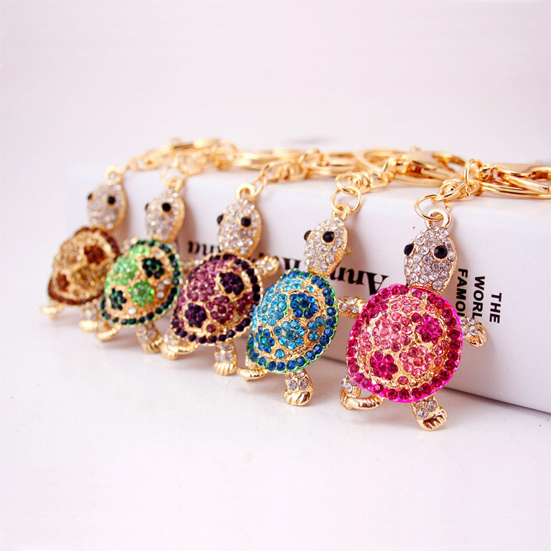 Wholesale Zinc Alloy Diamond Small Turtle Car Key Chain