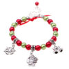 Wholesale Christmas Alloy Beaded Bracelets