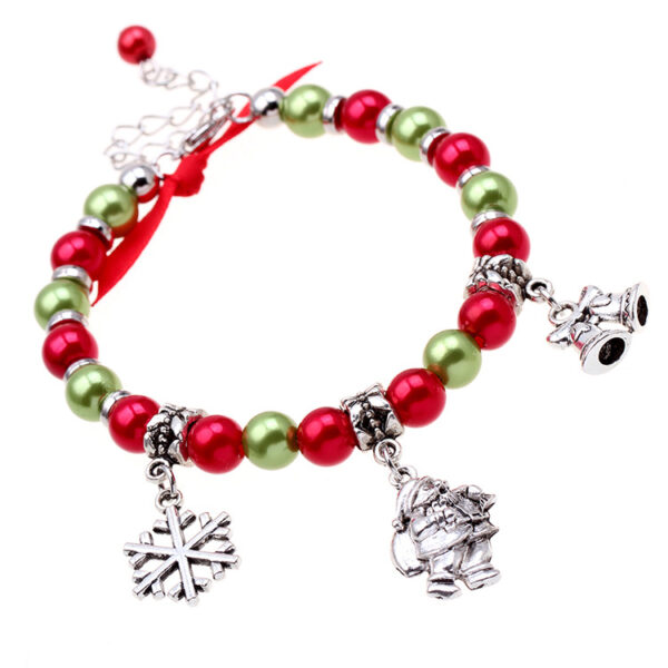 Wholesale Christmas Alloy Beaded Bracelets