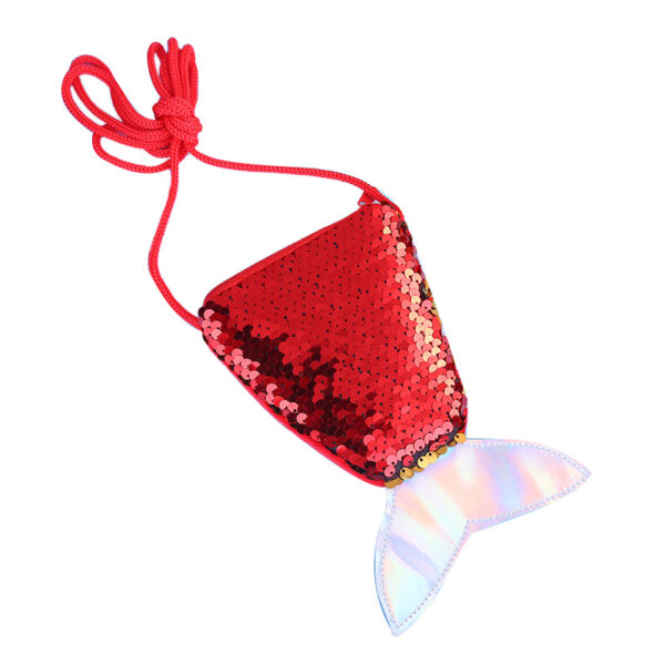 Wholesale Mermaid Tail Sequins Kids Shoulder Bag