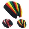 11519605683_95848348 Wholesale Colorful Striped Jamaican Pullover Casual Knitted Beanie