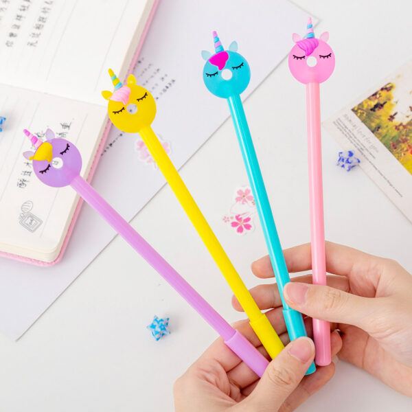 Wholesale Donut Unicorn Plastic Rollerball Pen
