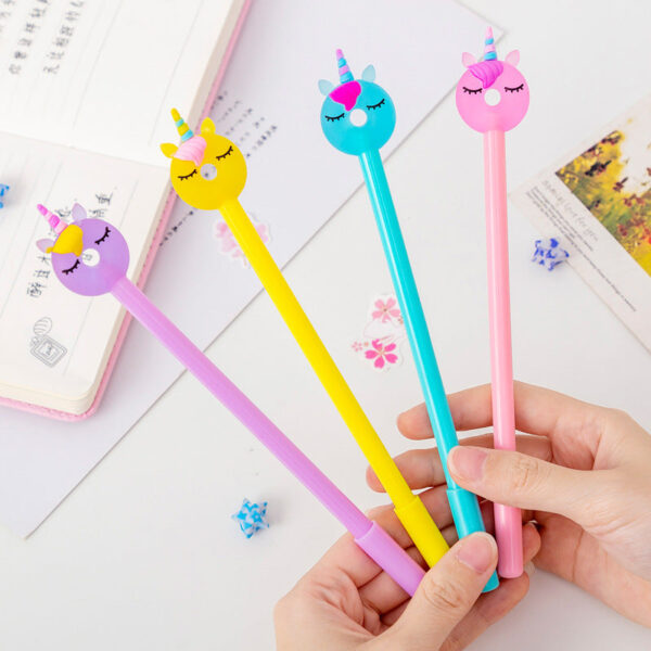 Wholesale Donut Unicorn Plastic Rollerball Pen