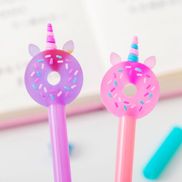 Wholesale Donut Unicorn Plastic Rollerball Pen