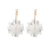 Wholesale Three-dimensional Flower Pearl Alloy Earrings
