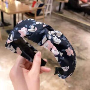 [Floral style] Navy blue
