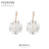 Wholesale Three-dimensional Flower Pearl Alloy Earrings