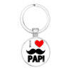 Wholesale Glass Father's Day Gift Best Super Dad Alloy Creative Keychain