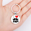 Wholesale Glass Father's Day Gift Best Super Dad Alloy Creative Keychain