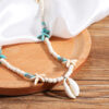 11608057487_1588907008 Wholesale Bohemian Handmade Turquoise Natural Shell Starfish Necklace