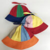 11621423563_1218414730-1 Wholesale Cotton Propeller Pinwheel Rainbow Bucket Hat
