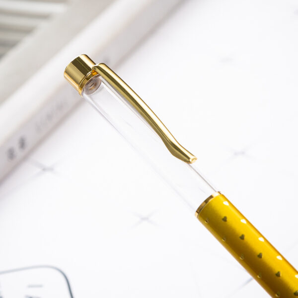 Wholesale Metal DIY Heart Shaped Empty Tube Ballpoint Pen