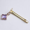 Wholesale Hangable Pendant Metal Belt Ring Pen Clip Crystal Pen Accessories