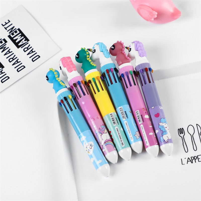 Wholesale Plastic 10-color Ballint Pen