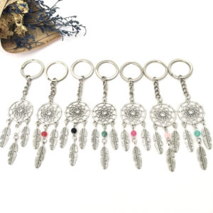 11697851261_1198086504 Wholesale Alloy Dream Catcher Metal Tassel Pendant Keychains