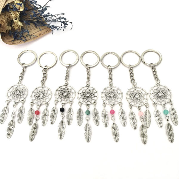11697851261_1198086504 Wholesale Alloy Dream Catcher Metal Tassel Pendant Keychains