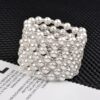 Wholesale Pearl Rhinestone Multilayer Seven Rows Wound Spiral Bracelet