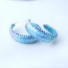 11708477569_593699280 Wholesale Fashionable C-shaped Hand-woven Raffia Earrings
