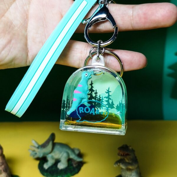 Wholesale Plastic Oiled Dinosaur Keychain