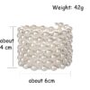 Wholesale Pearl Rhinestone Multilayer Seven Rows Wound Spiral Bracelet