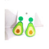 11752539445_1080191629 Wholesale Avocado Exaggerated Acrylic Earrings