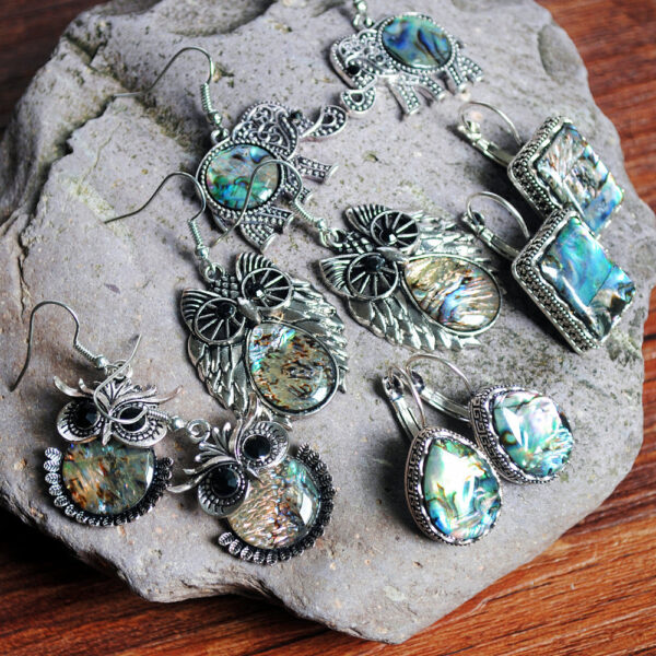 Wholesale Owl Animal Color Alloy Earrings