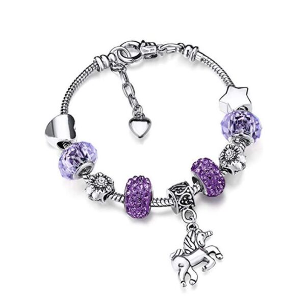 Wholesale Colorful Unicorn Children's Alloy Bracelets