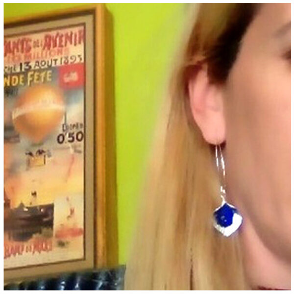 Wholesale Orchid Long Style Crystal Alloy Earrings