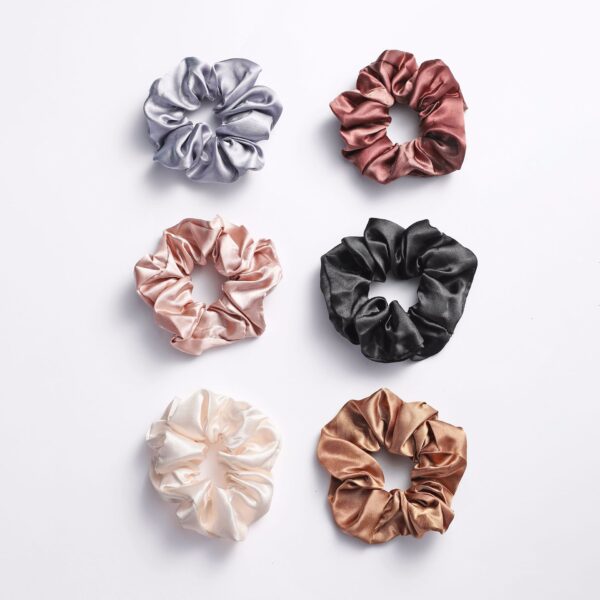 Wholesale Satin Smooth Fabric Hair Scrunchies