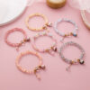 11767286626_1401670587 Wholesale Kitten Crystal Beaded Bracelet